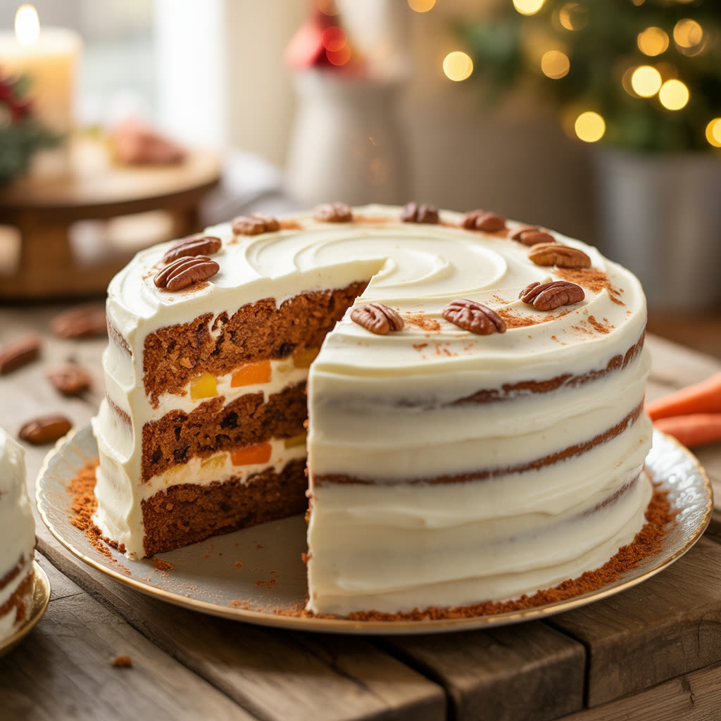 Vegan soul-style carrot cake