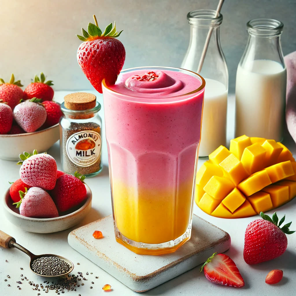 Strawberry mango smoothie